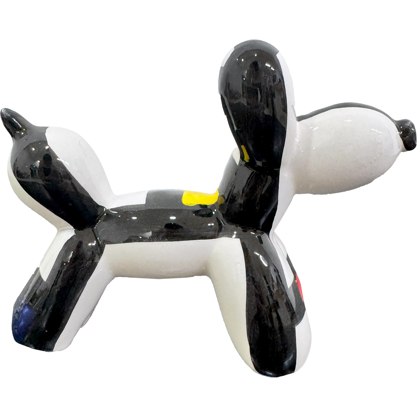Cane Palloncino in Ceramica Multicolor Astratto – Il Tuo Amico Pop che Non Perde Pelo! - Mamma' Art