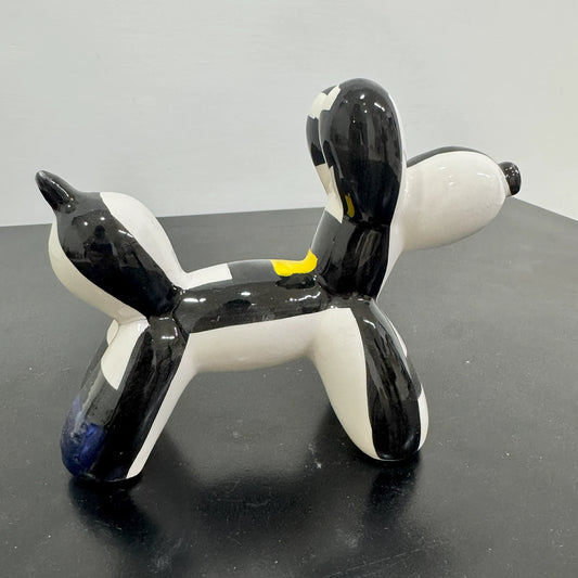 Cane Palloncino in Ceramica Multicolor Astratto – Il Tuo Amico Pop che Non Perde Pelo! - Mamma' Art