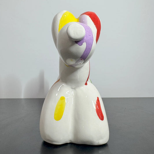 Cane Palloncino in Ceramica Multicolor Colato – Il Tuo Amico Pop che Non Perde Pelo! - Mamma' Art