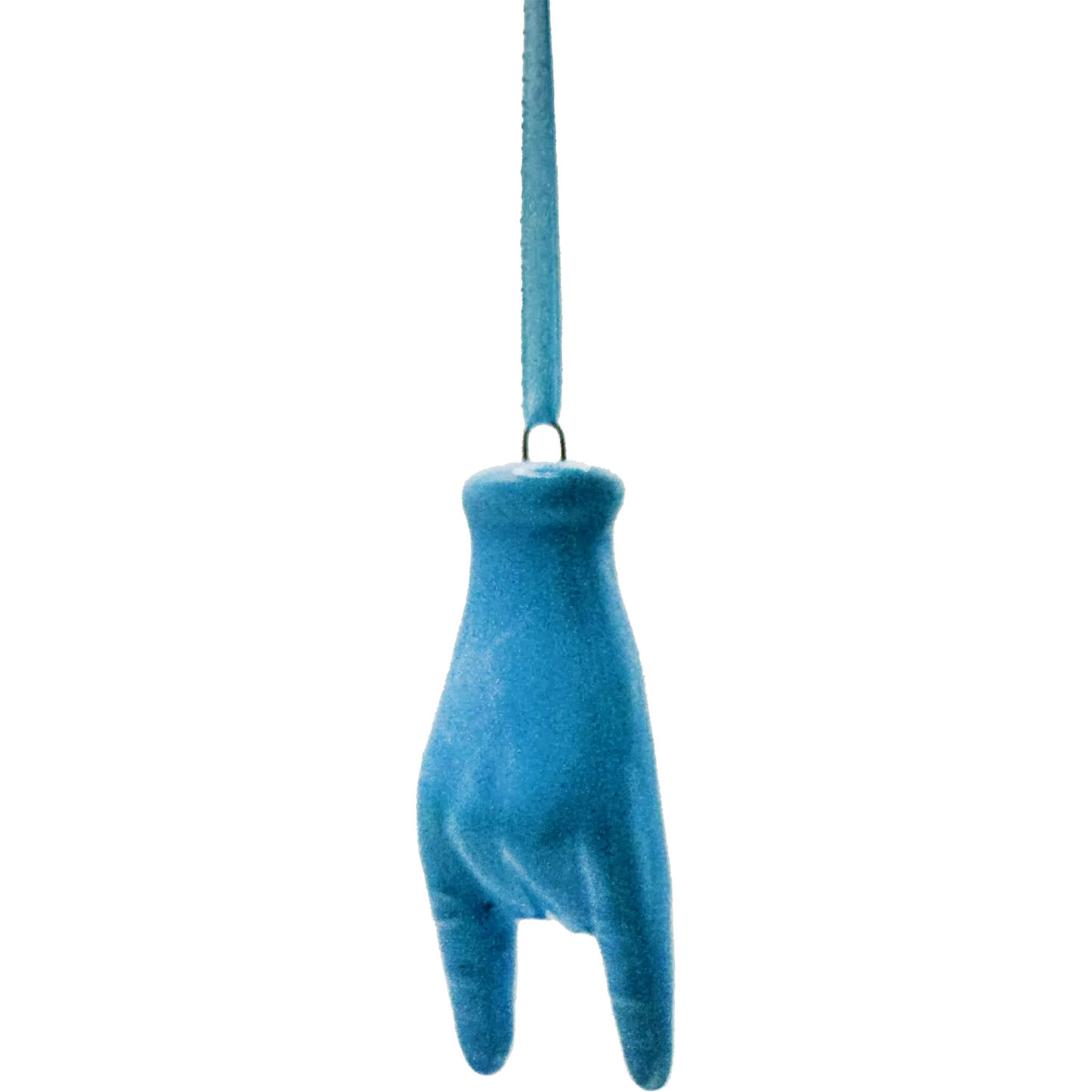 Corna Azzurre Mini con Laccetto – Scaramanzia Napoletana da Appendere Tutto l’Anno - Mamma' Art