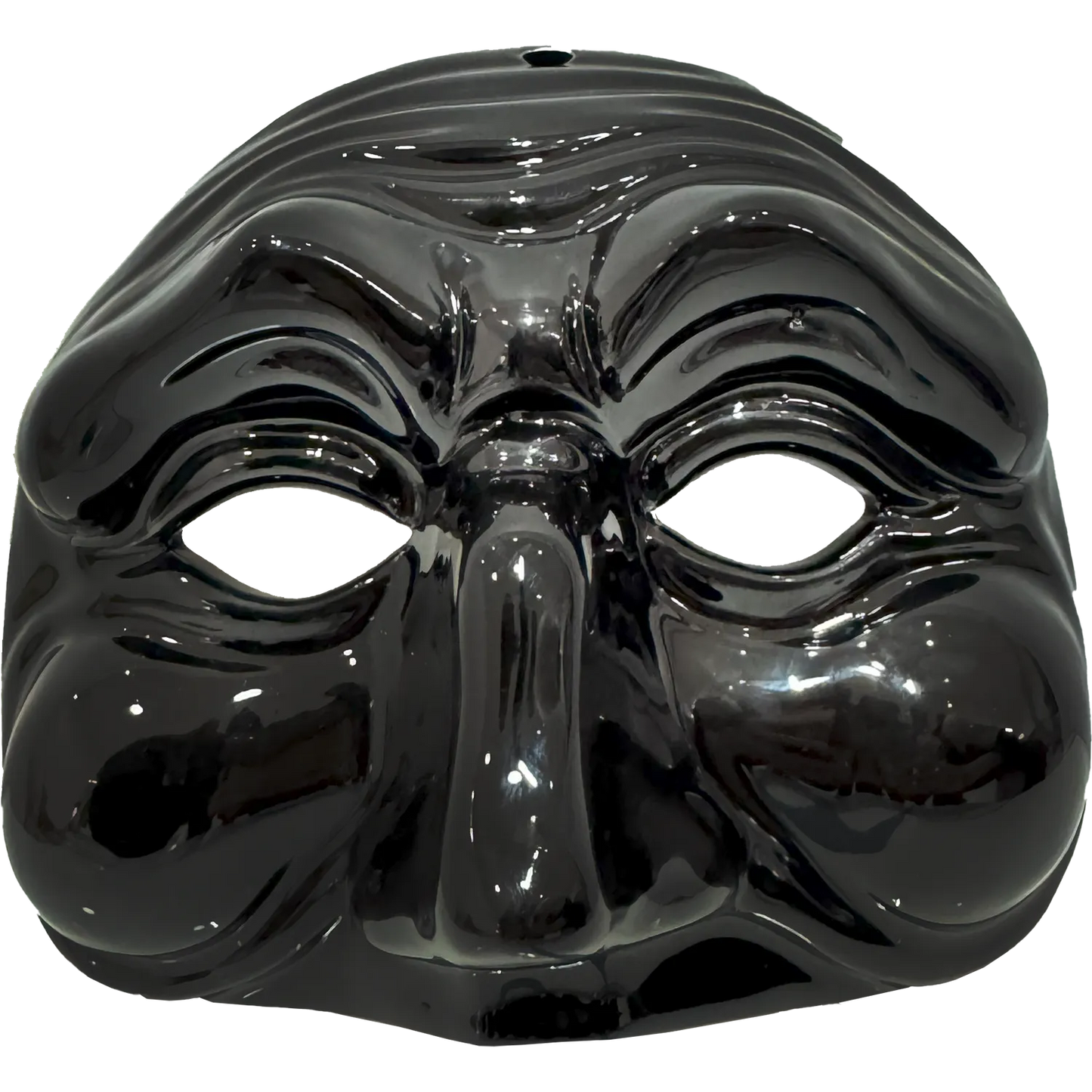 Maschera di Pulcinella Pop – Nero Pece - Mamma' Art