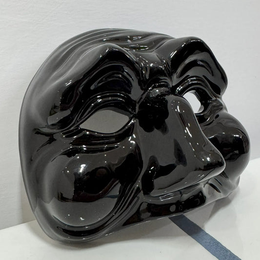Maschera di Pulcinella Pop – Nero Pece - Mamma' Art