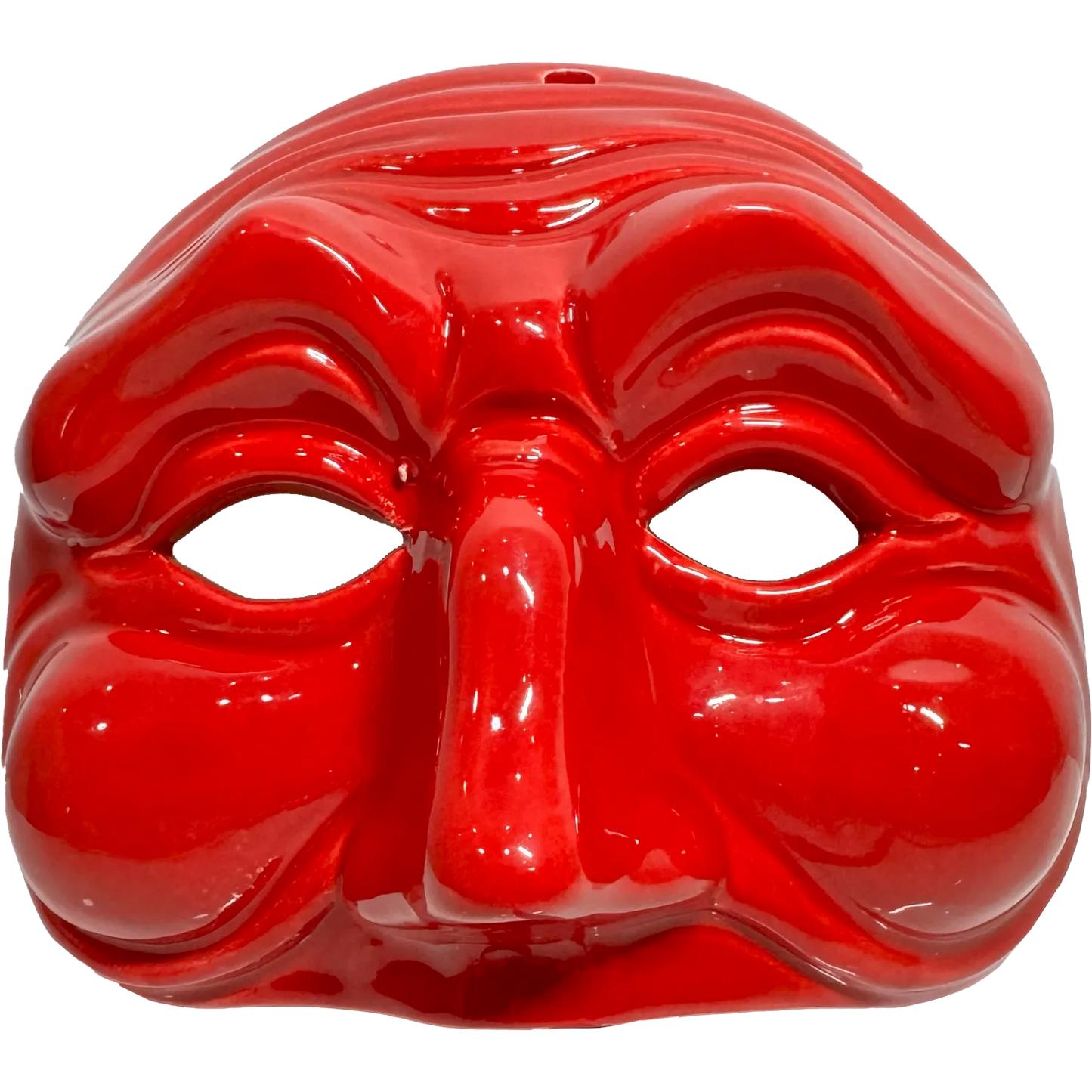 Maschera Pulcinella Pop – Rosso Fuoco - Mamma' Art