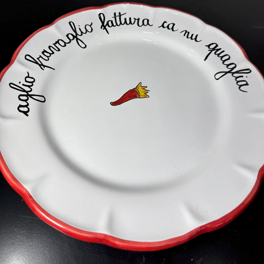Piatto "Aglio Fravaglio" – La Protezione a Tavola! - Mamma' Art