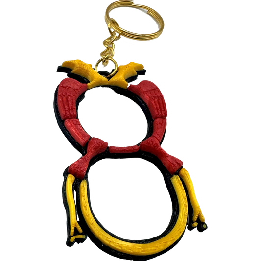 Portachiavi “Asso di Denari” – Simbolo di Fortuna e Ricchezza in Stile Napoletano - Mamma' Art