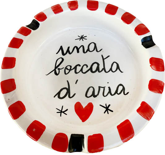 Posacenere “Una boccata d’aria” – Vietri col fiato buono - Mamma' Art