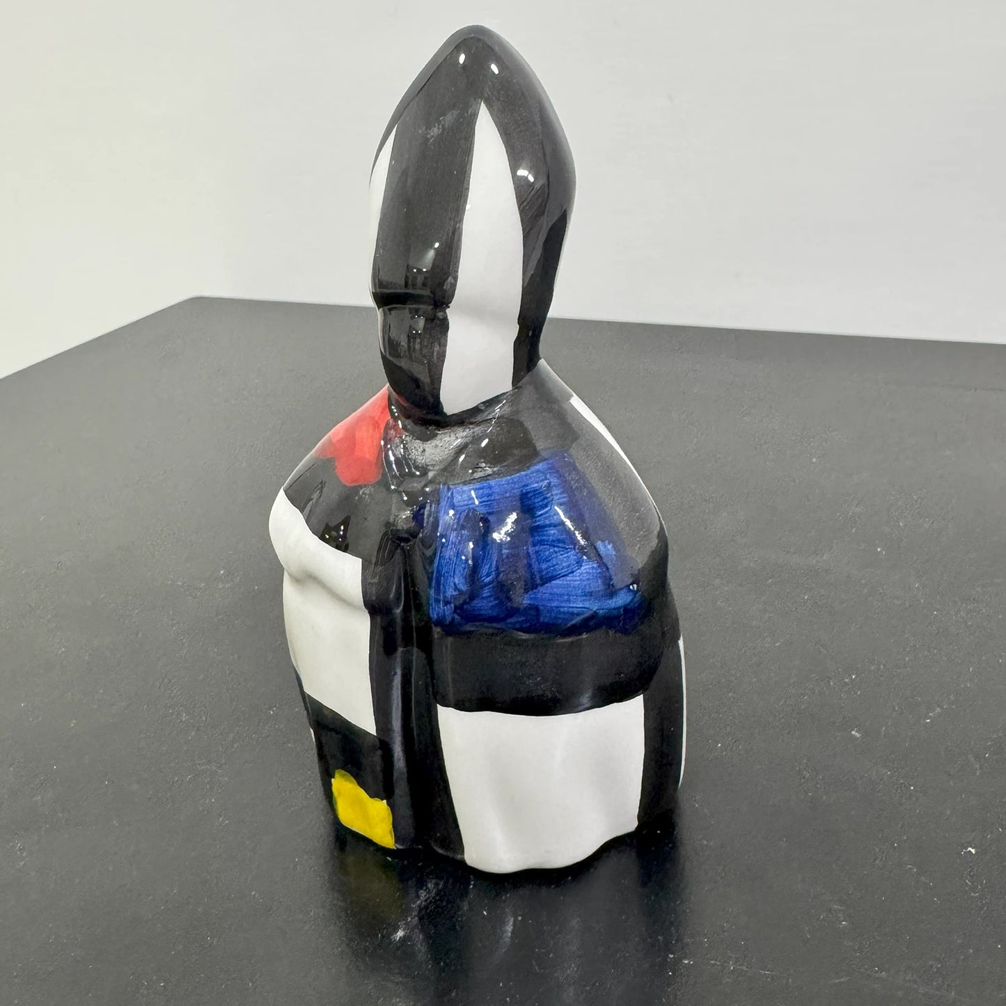 San Gennaro Multicolor Astratto in Ceramica – "San Gennà, facci sta grazia!" - Mamma' Art