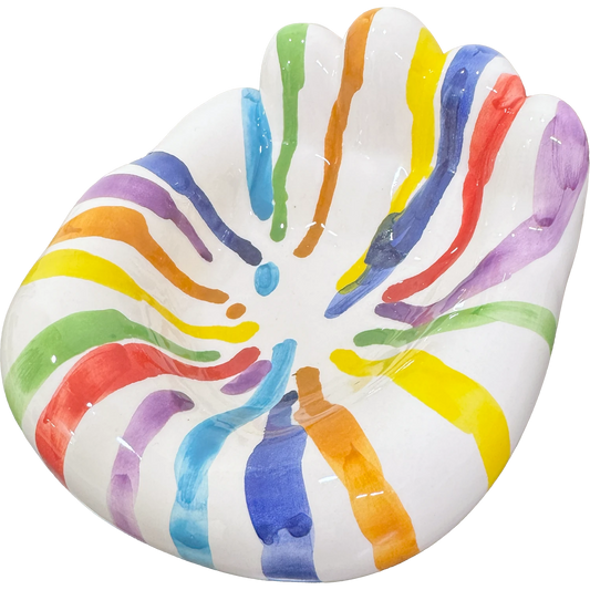 MAMMA', Addò Stann' 'E Chiave? – Svuotatasche Multicolor Colato in Ceramica di Vietri - Mamma' Art