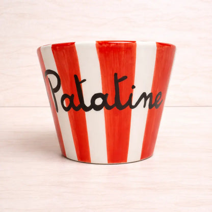 Porta Patatine a Strisce in Ceramica di Vietri - L'Allegria dello Street Food a Casa Tua