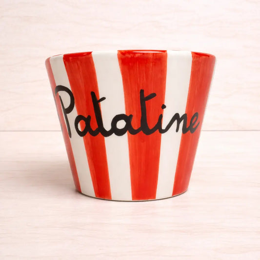 Porta Patatine a Strisce in Ceramica di Vietri - L'Allegria dello Street Food a Casa Tua