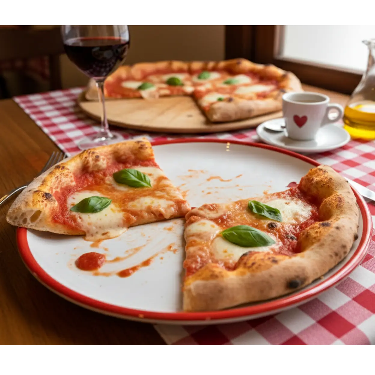 Piatto Pizza Rosso"Allora Stasera Pizza" – Il Richiamo della Fame!