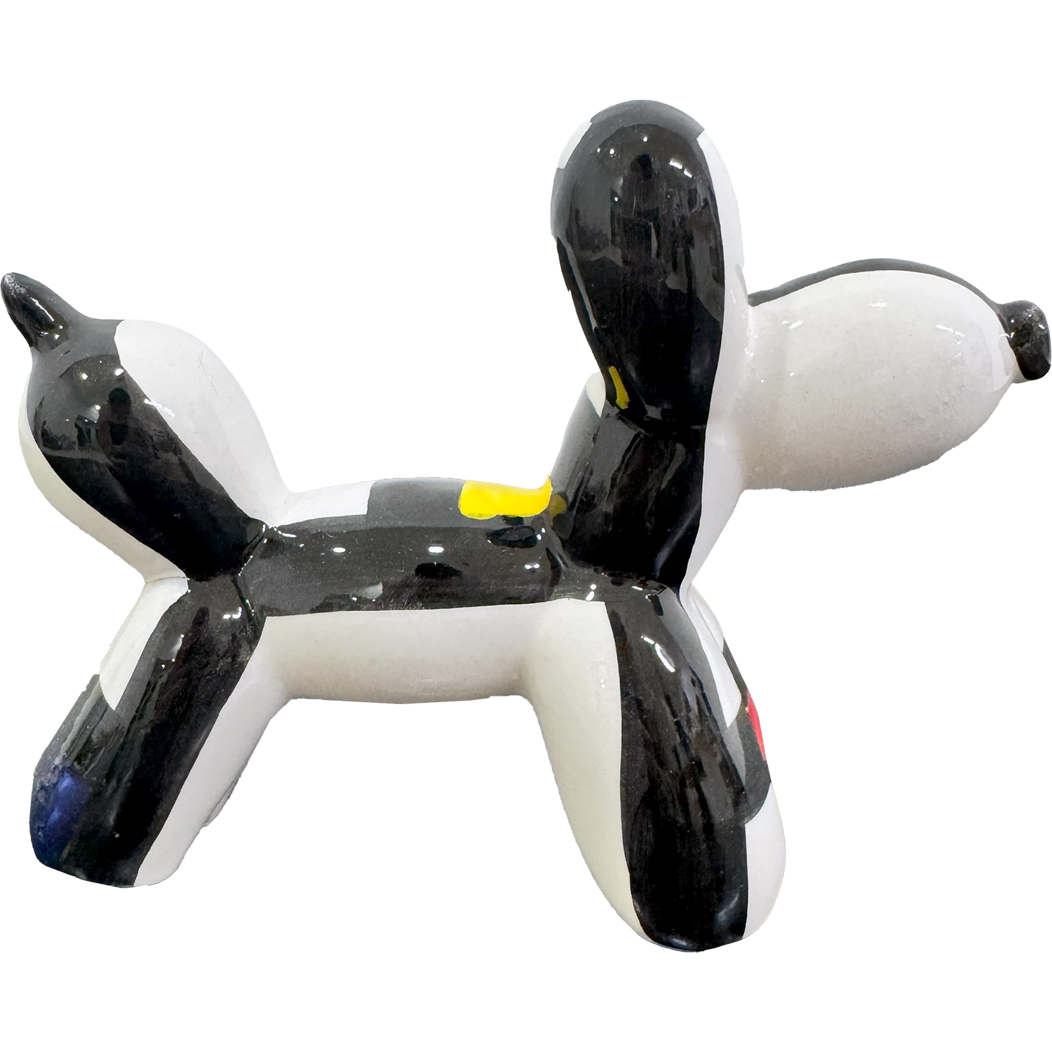Cane Palloncino in Ceramica Multicolor Astratto – Il Tuo Amico Pop che Non Perde Pelo! - Mamma' Art