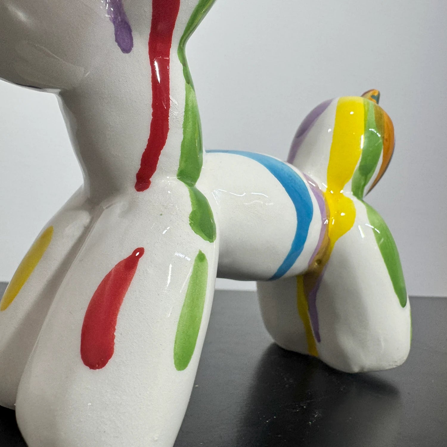Cane Palloncino in Ceramica Multicolor Colato – Il Tuo Amico Pop che Non Perde Pelo! - Mamma' Art