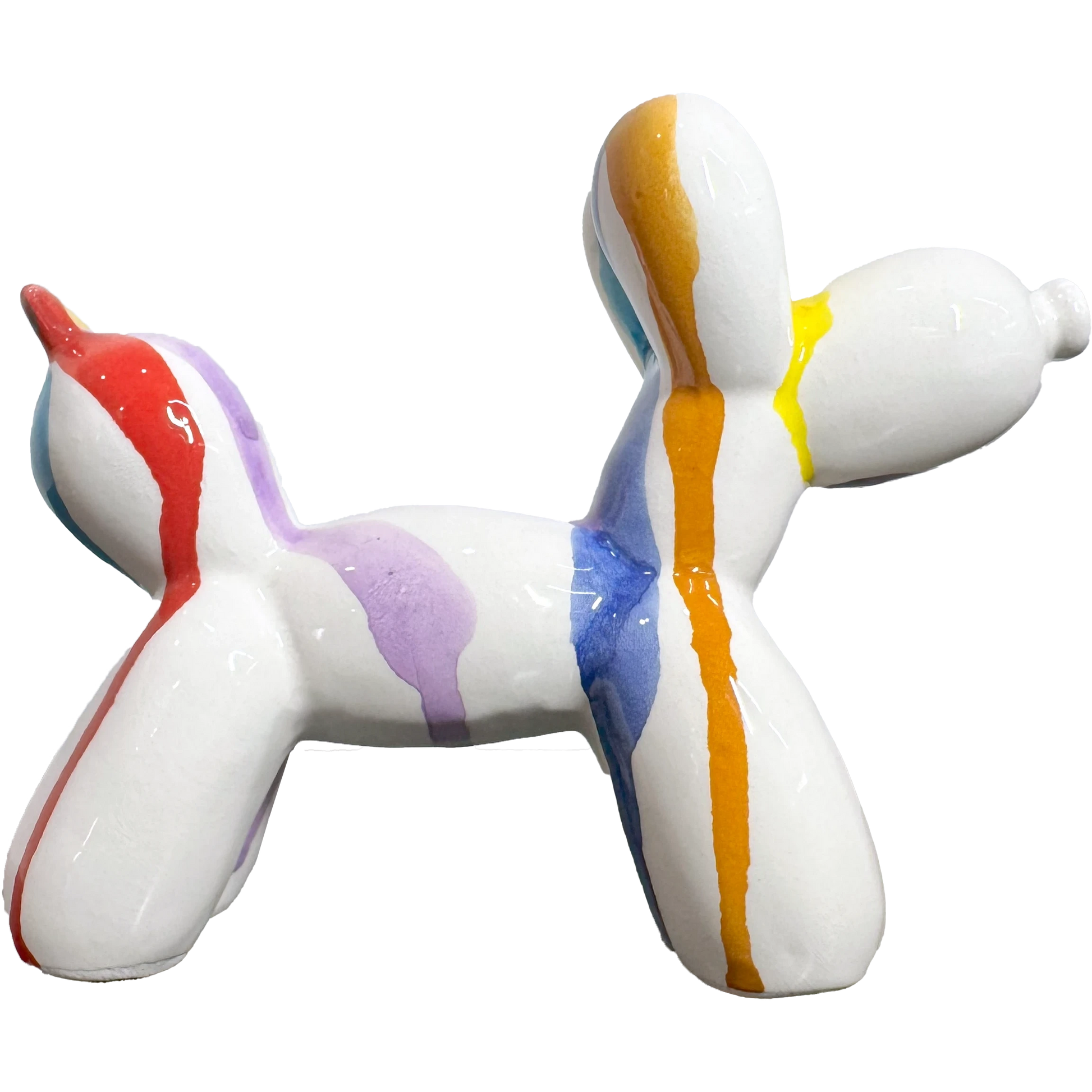 Cane Palloncino in Ceramica Multicolor Colato – Il Tuo Amico Pop che Non Perde Pelo! - Mamma' Art