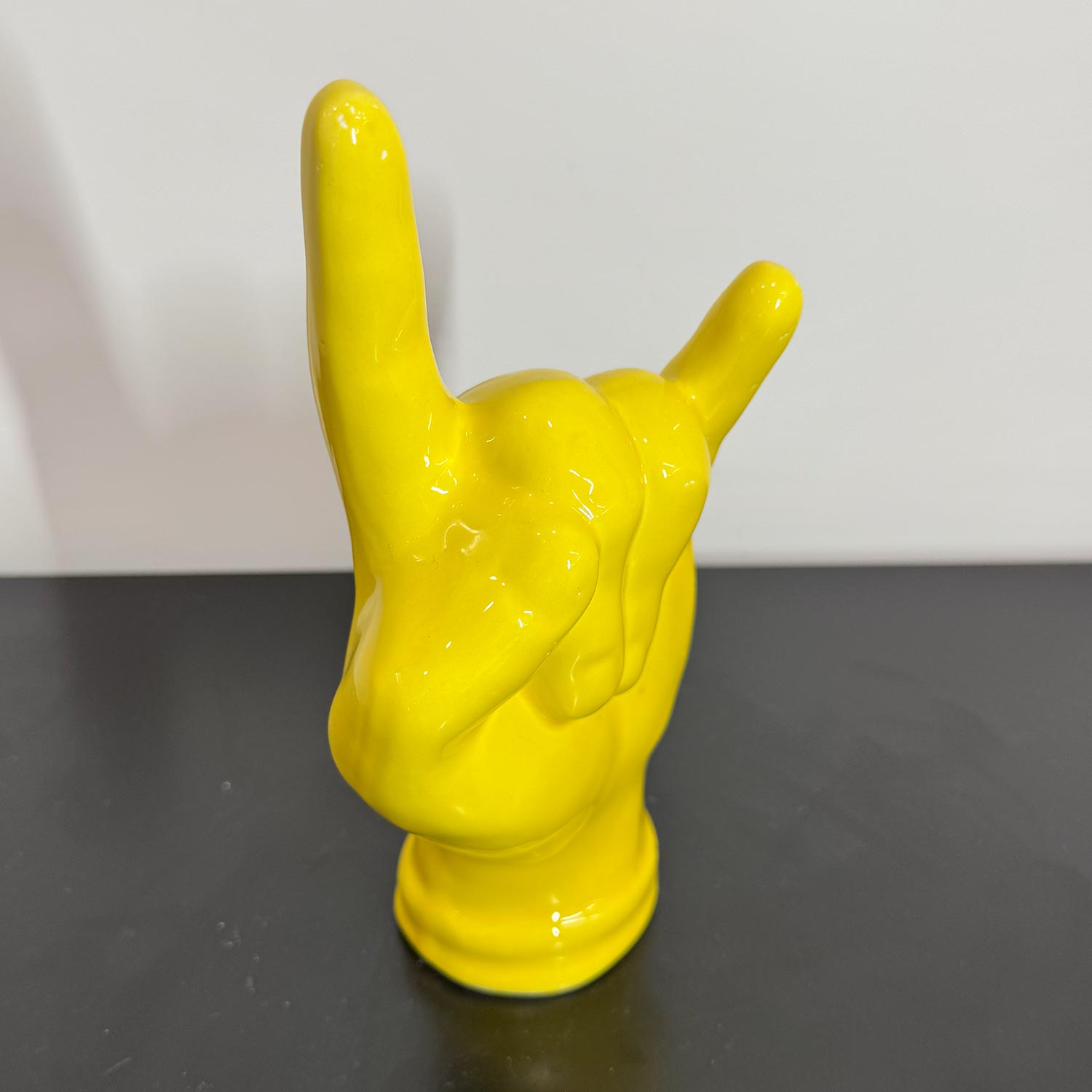 Tien e "Corna" Gialle Grandi in Ceramica - Mamma' Art