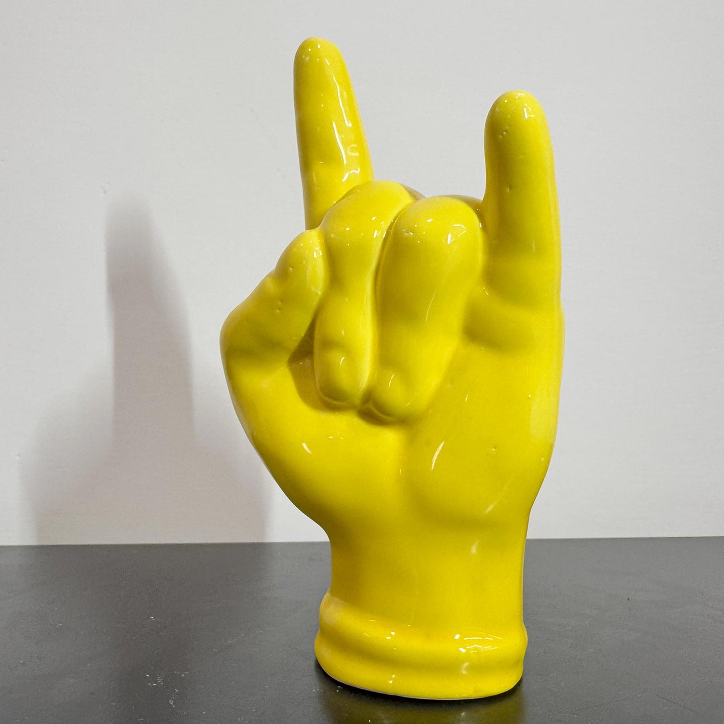 Tien e "Corna" Gialle Grandi in Ceramica - Mamma' Art