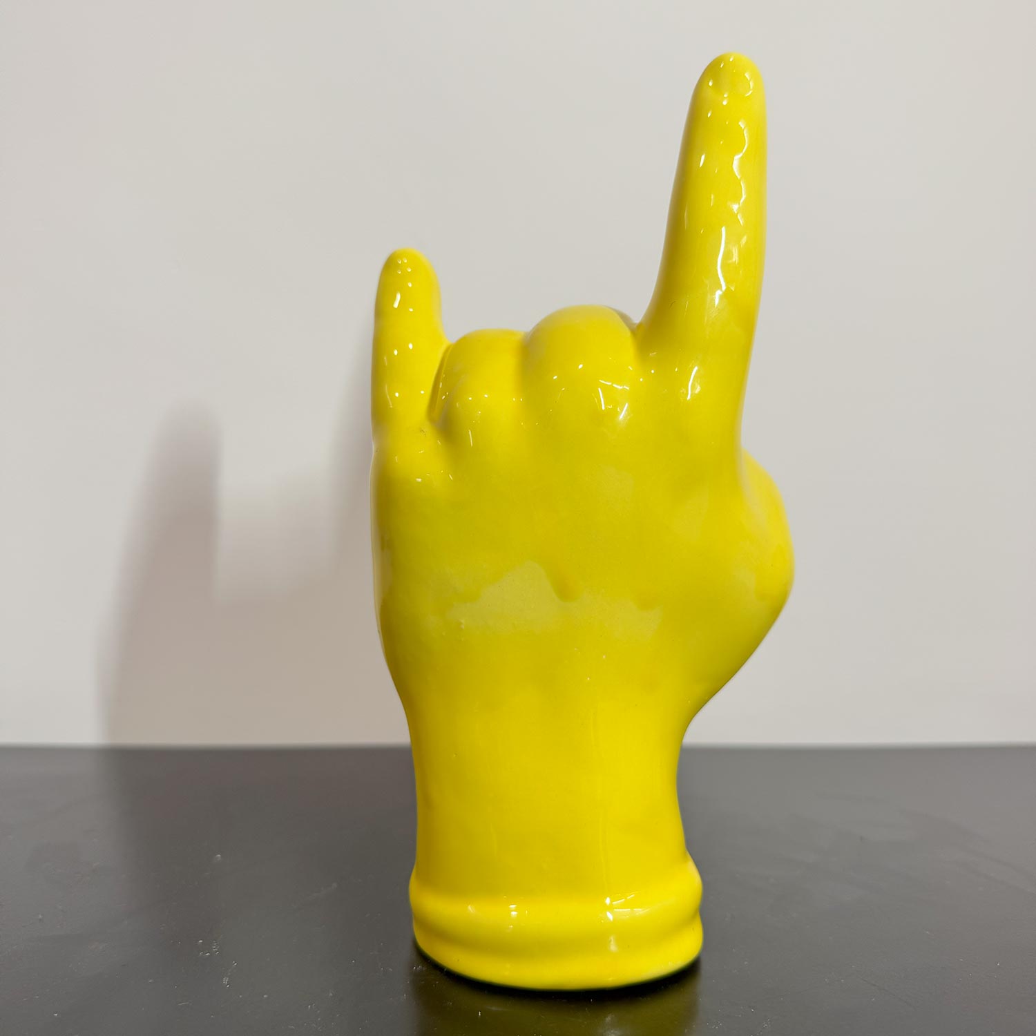 Tien e "Corna" Gialle Grandi in Ceramica - Mamma' Art