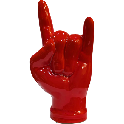 Tien e "Corna" Rosse Grandi in Ceramica - Mamma' Art