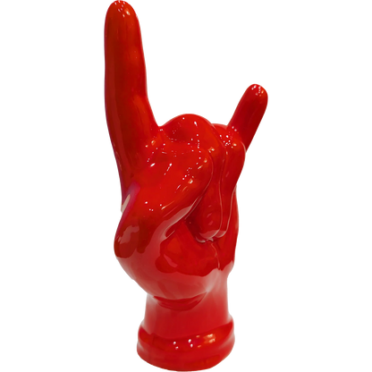 Tien e "Corna" Rosse Grandi in Ceramica - Mamma' Art