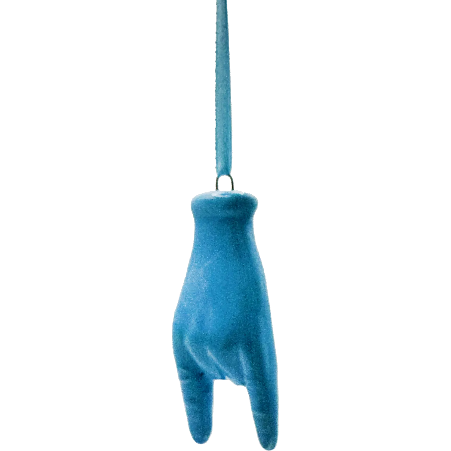 Corna Azzurre Mini con Laccetto – Scaramanzia Napoletana da Appendere Tutto l’Anno - Mamma' Art