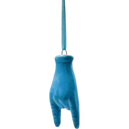 Corna Azzurre Mini con Laccetto – Scaramanzia Napoletana da Appendere Tutto l’Anno - Mamma' Art