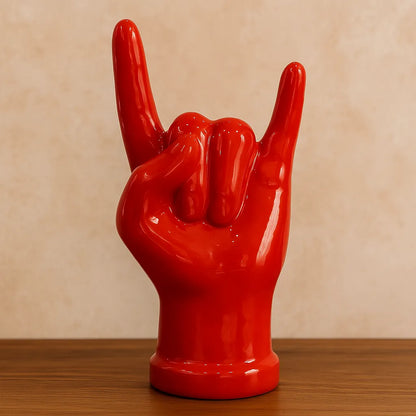 Tien e "Corna" Rosse Grandi in Ceramica - Mamma' Art