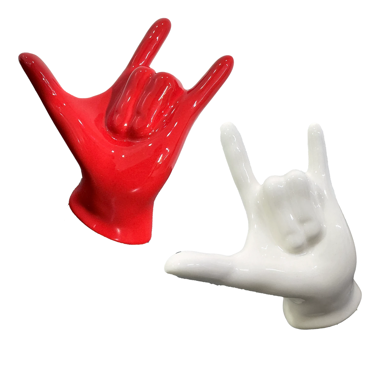 Mano “I LOVE YOU & ROCK ‘N’ LOVE” in Ceramica - Mamma' Art