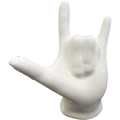 Mano “I LOVE YOU & ROCK ‘N’ LOVE” in Ceramica - Mamma' Art