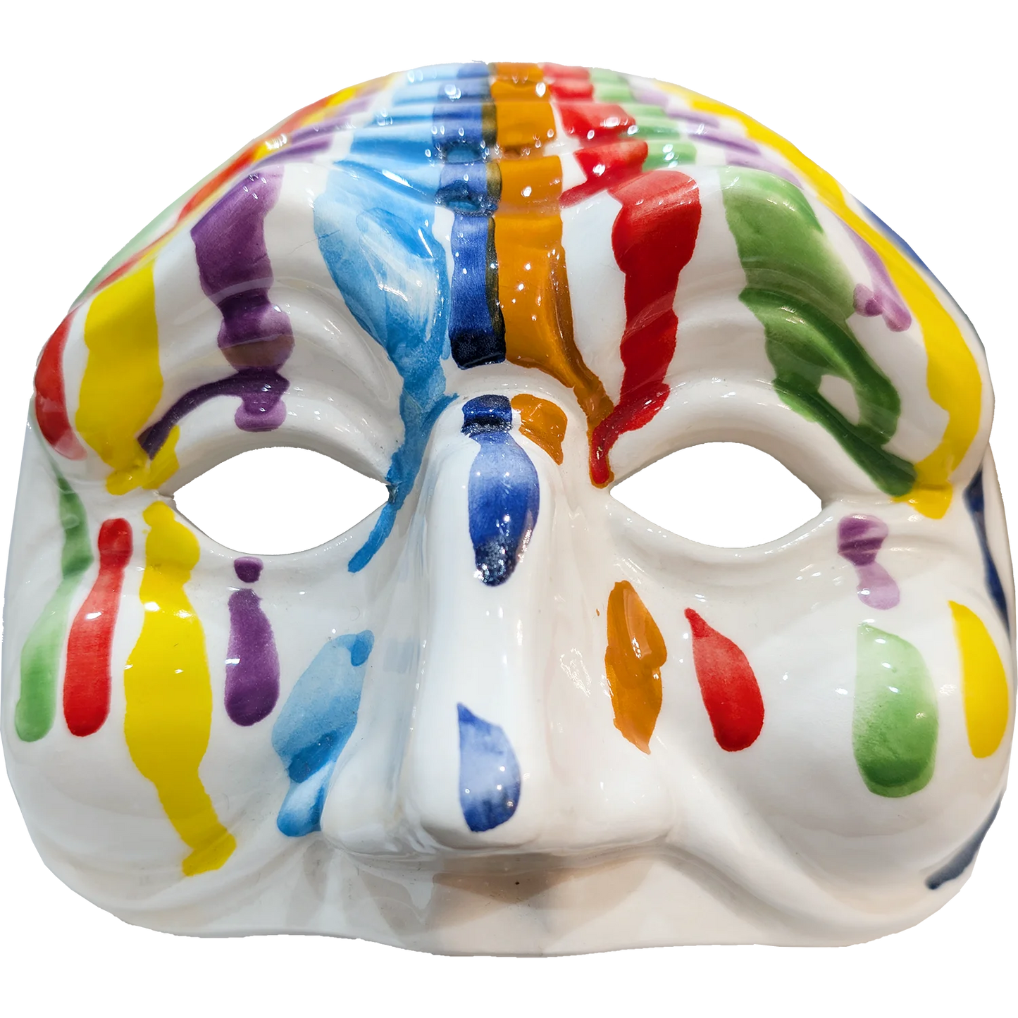 Maschera di Pulcinella Effetto Colato – A' festa nun fernesce maje - Mamma' Art