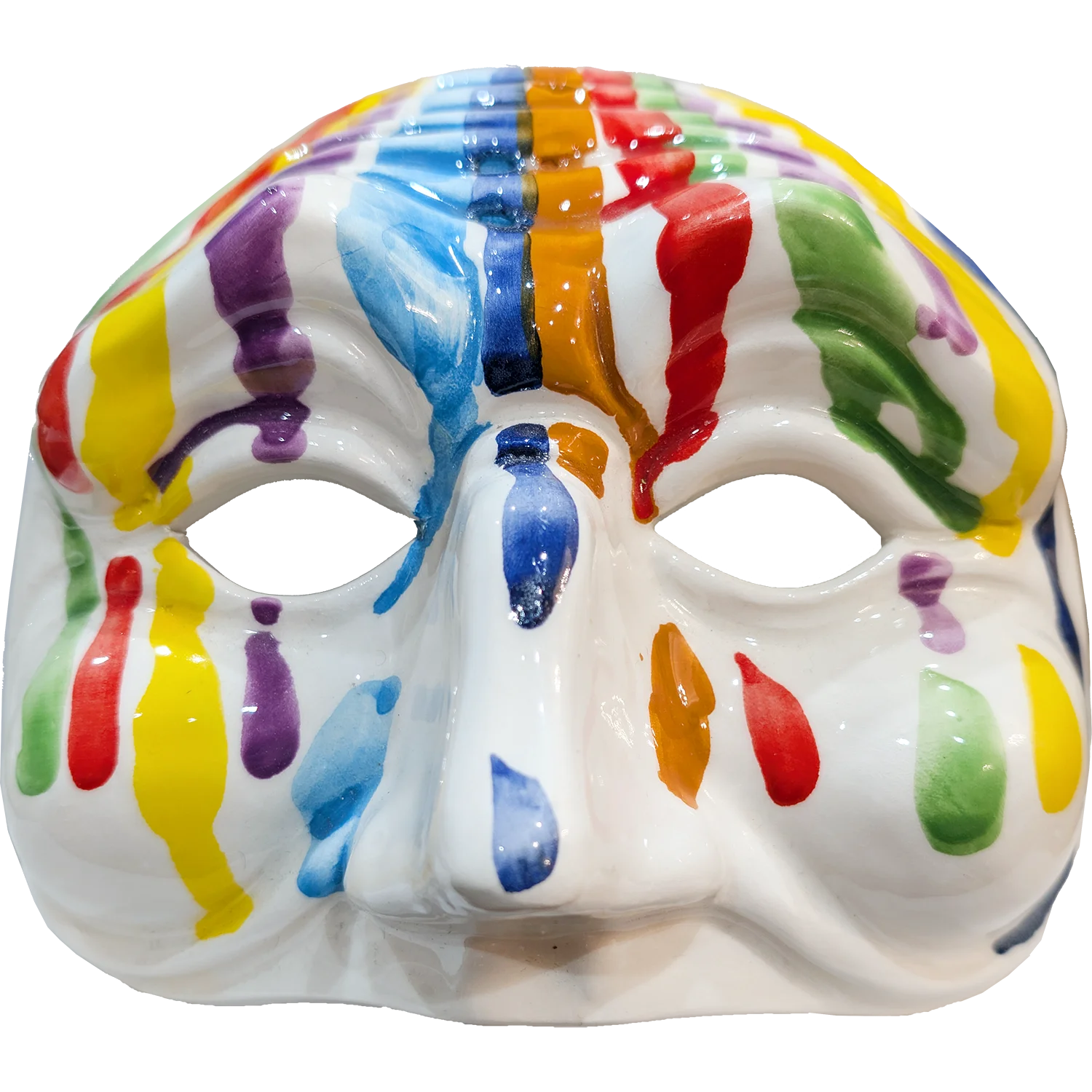 Maschera di Pulcinella Effetto Colato – A' festa nun fernesce maje - Mamma' Art