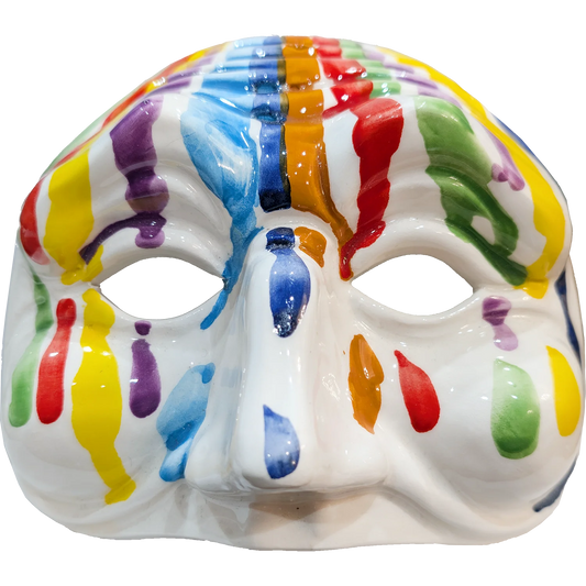Maschera di Pulcinella Effetto Colato – A' festa nun fernesce maje - Mamma' Art
