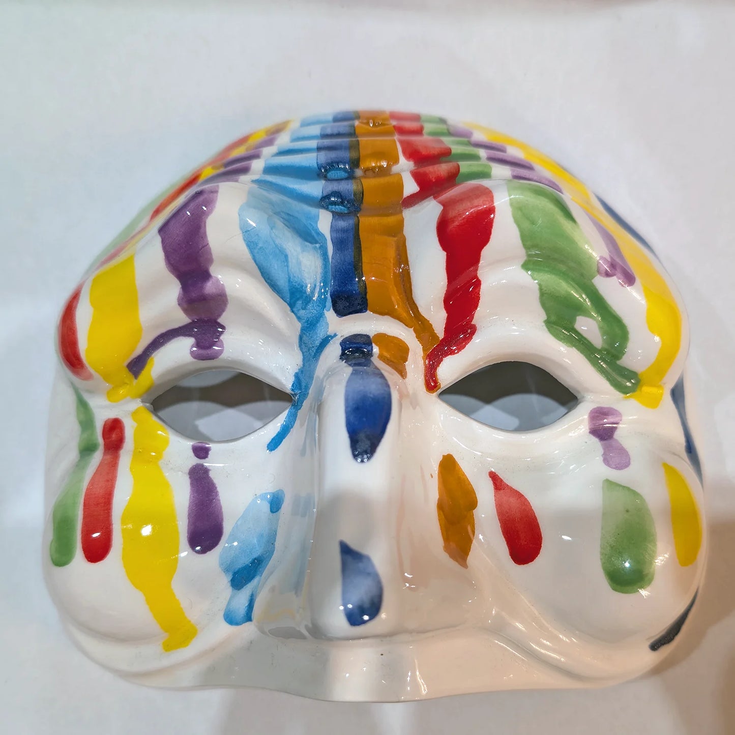 Maschera di Pulcinella Effetto Colato – A' festa nun fernesce maje - Mamma' Art