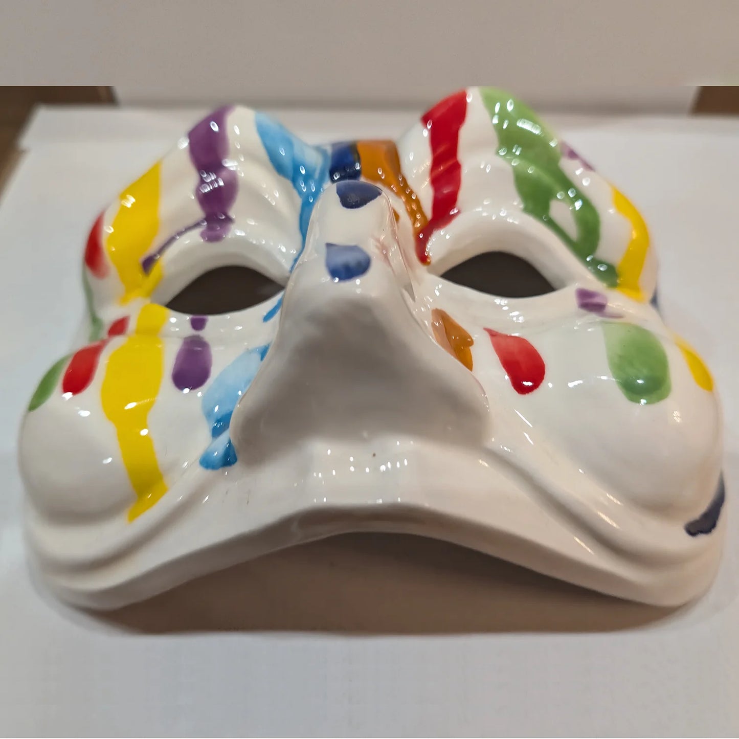 Maschera di Pulcinella Effetto Colato – A' festa nun fernesce maje - Mamma' Art