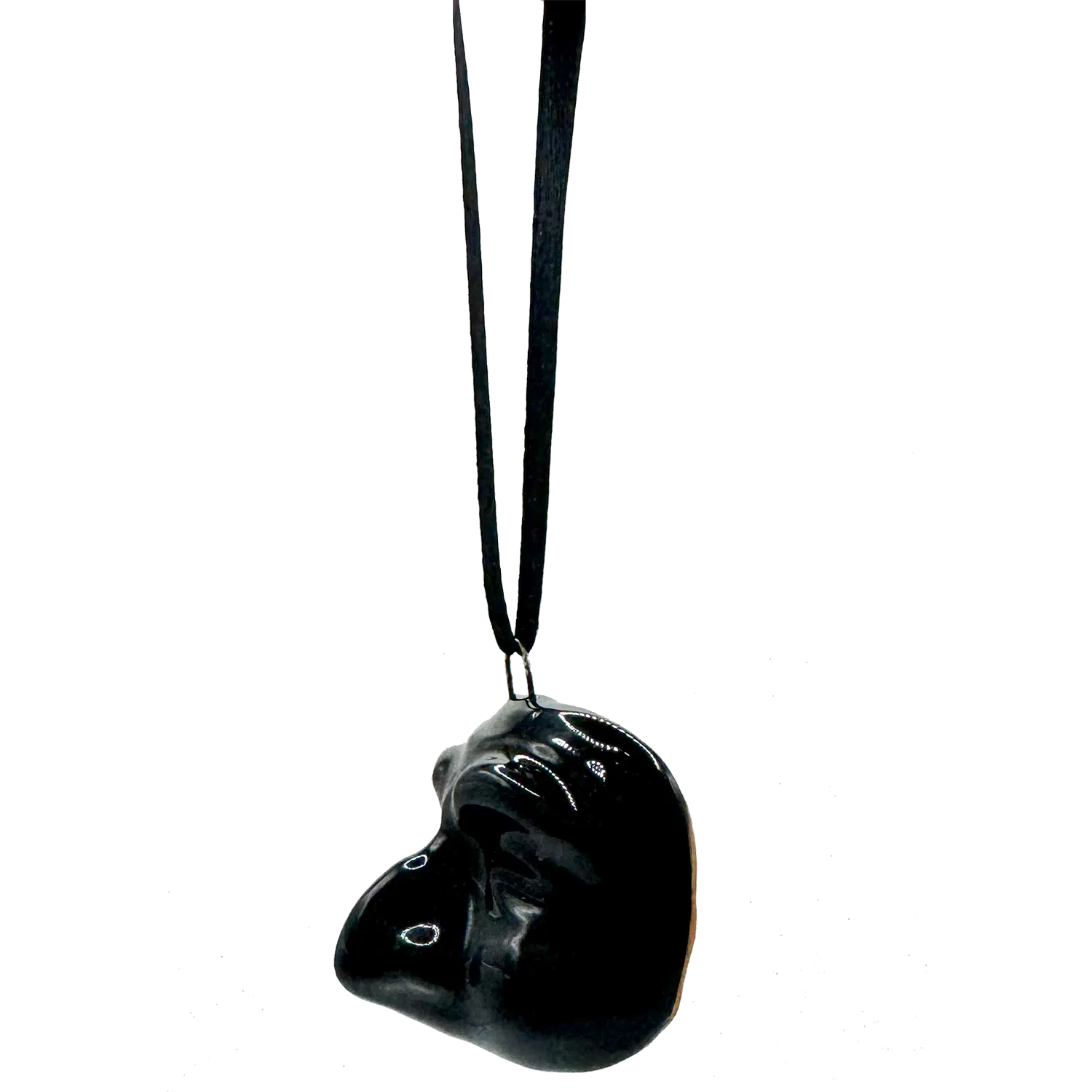 Mini Maschera di Pulcinella Nera – Decorazione Pop Napoletana con Laccetto - Mamma' Art