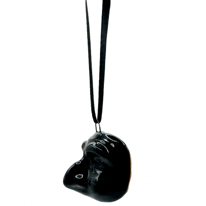 Mini Maschera di Pulcinella Nera – Decorazione Pop Napoletana con Laccetto - Mamma' Art