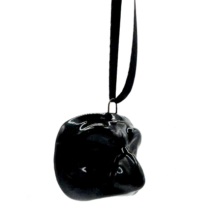 Mini Maschera di Pulcinella Nera – Decorazione Pop Napoletana con Laccetto - Mamma' Art