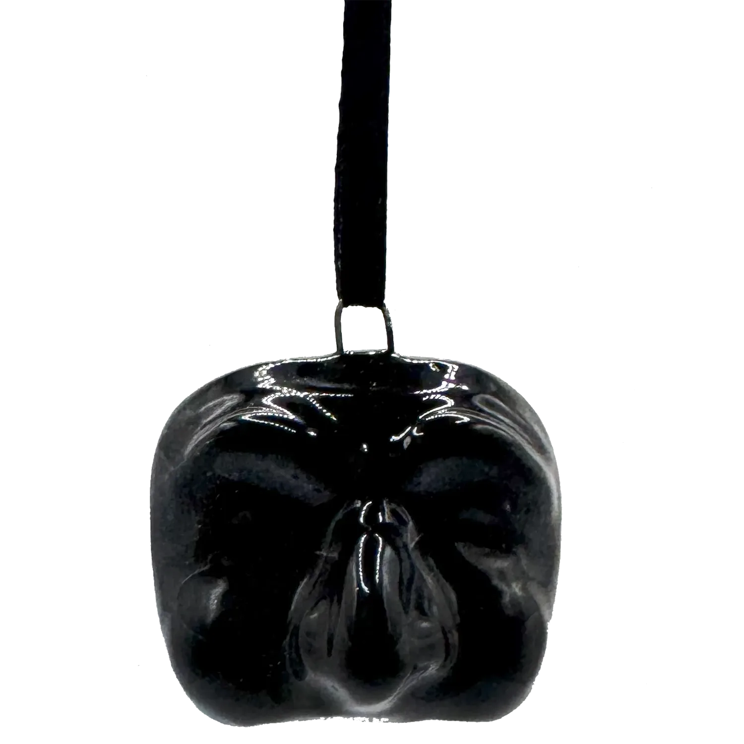 Mini Maschera di Pulcinella Nera – Decorazione Pop Napoletana con Laccetto - Mamma' Art