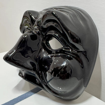 Maschera di Pulcinella Pop – Nero Pece - Mamma' Art