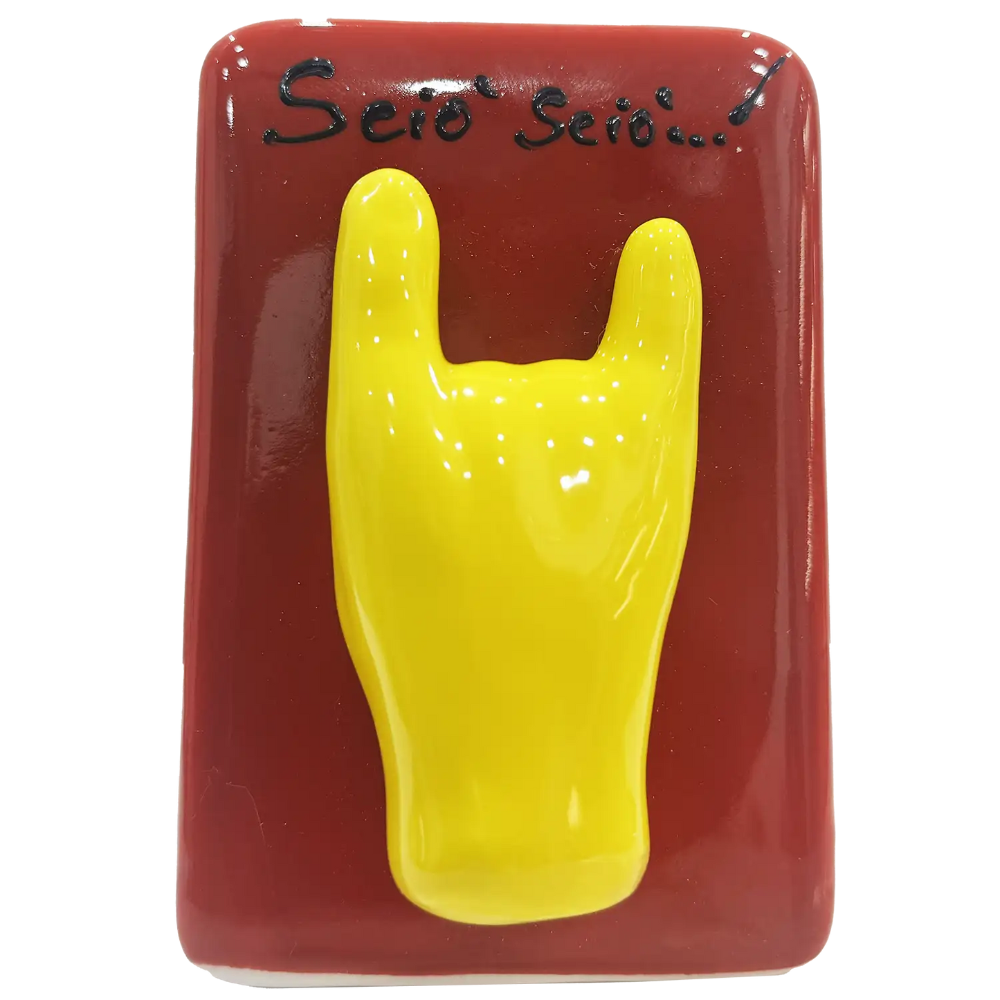 Mattonella “Scio Scio” – Corna Gialle su Fondo Rosso