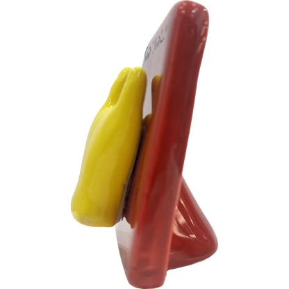 Mattonella “Scio Scio” – Corna Gialle su Fondo Rosso