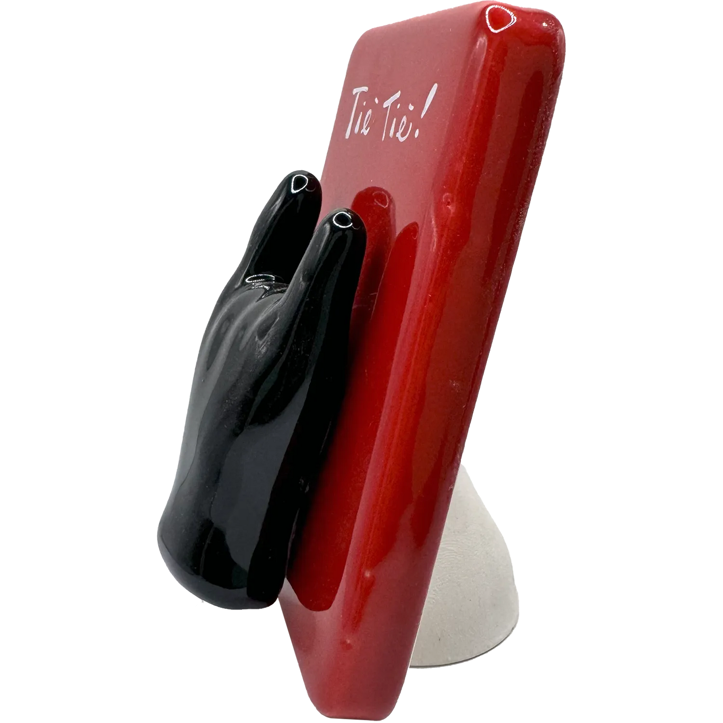 Mattonella "Tiè Tiè!" con Corna Nere – Protezione col Sorriso! - Mamma' Art