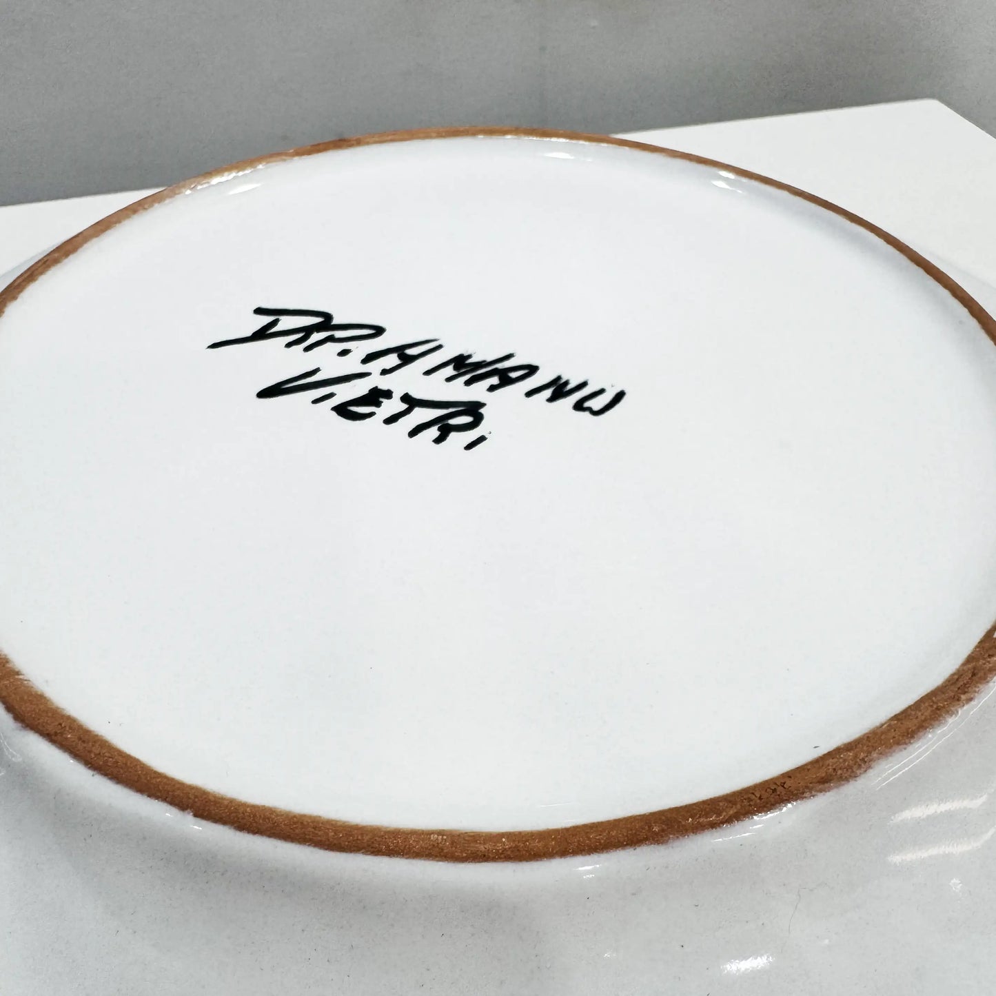 Piatto Piano Bianco con Cuori Rossi - L'ammor a Tavola