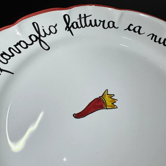 Piatto "Aglio Fravaglio" – La Protezione a Tavola! - Mamma' Art