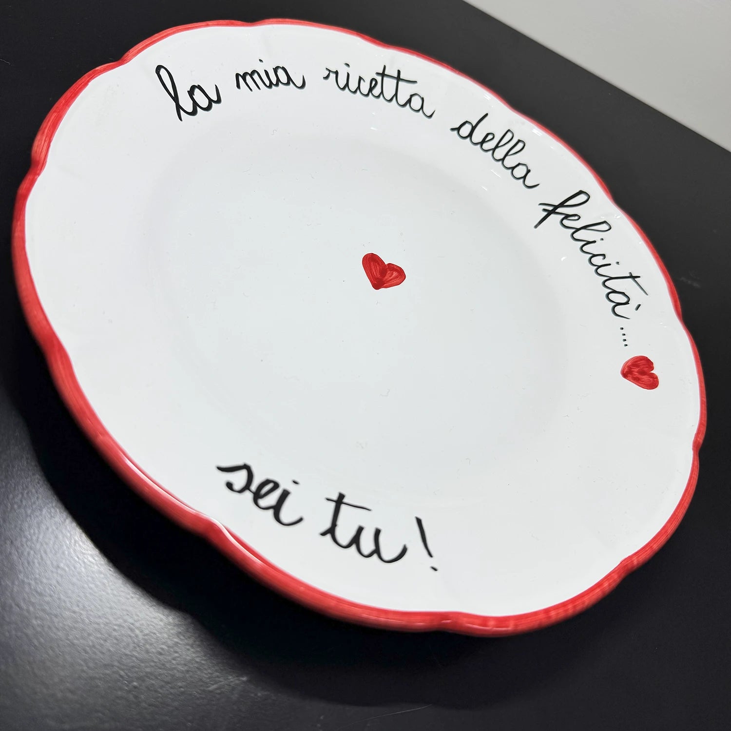 Piatto "La mia ricetta della felicità… sei tu!" – Il Piatto per Chi Ama! - Mamma' Art