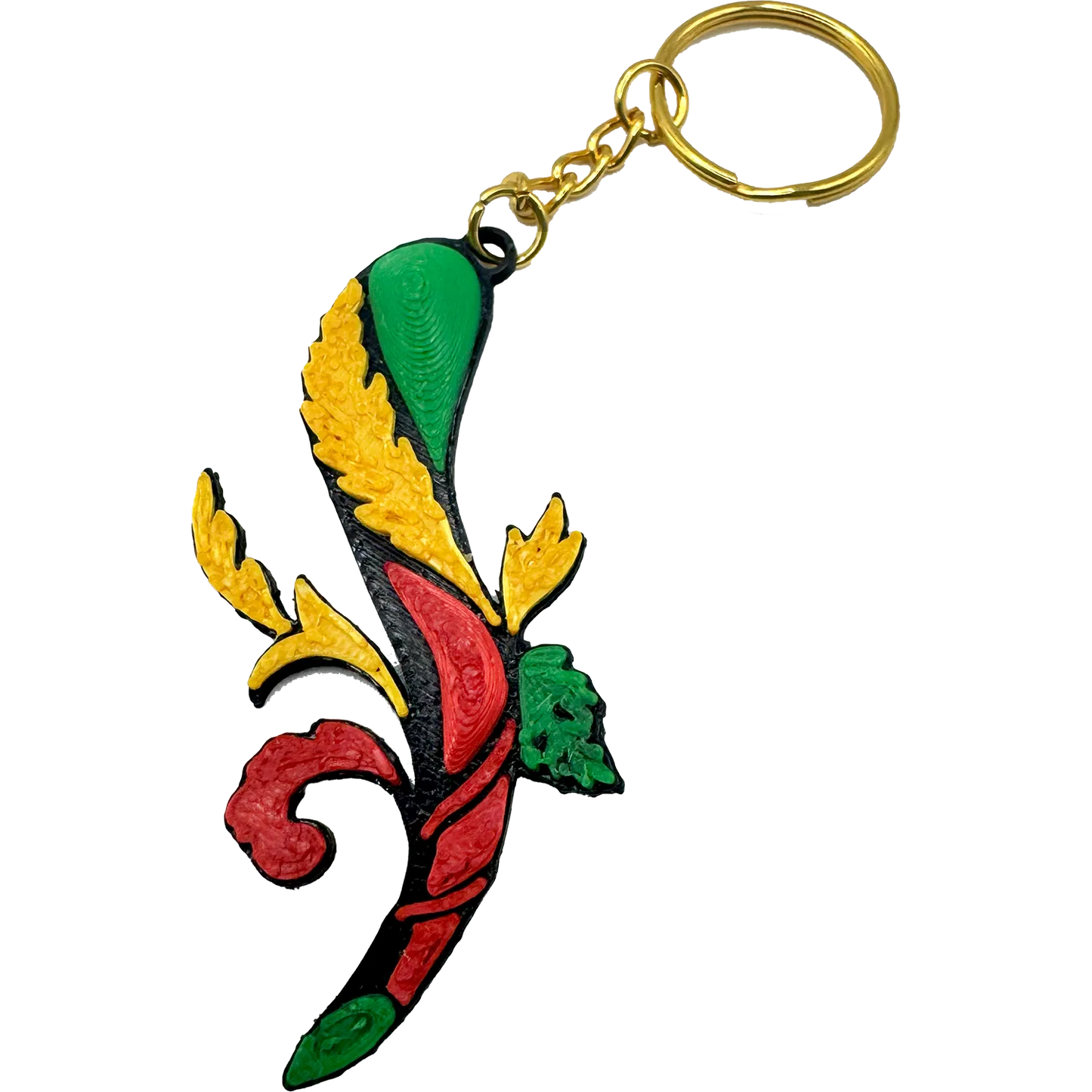 Portachiavi “Asso ’e Bastone” – Portafortuna Napoletano Pop Style - Mamma' Art