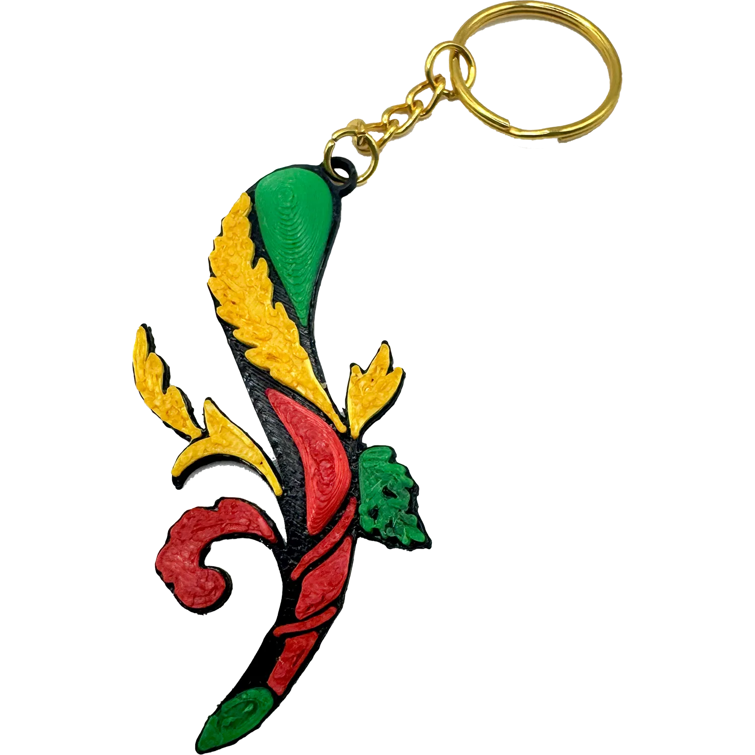 Portachiavi “Asso ’e Bastone” – Portafortuna Napoletano Pop Style - Mamma' Art