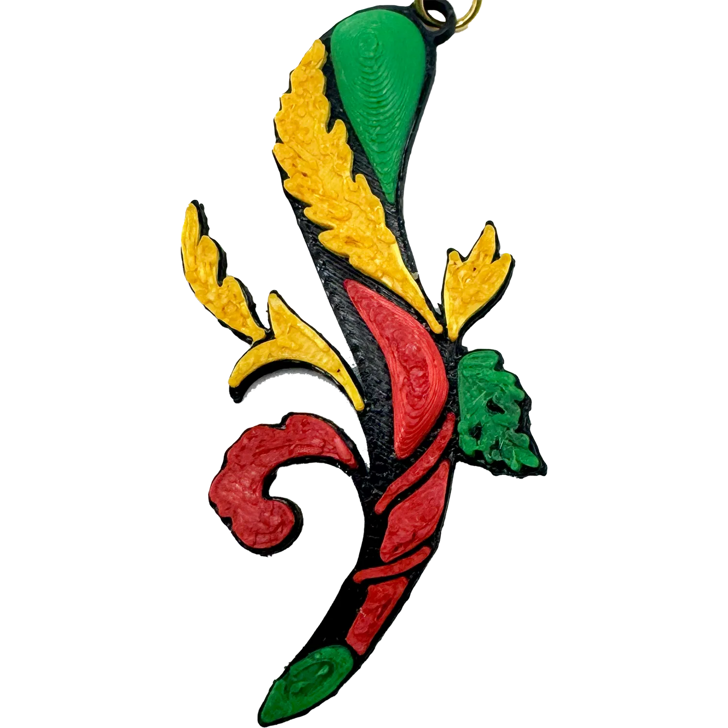 Portachiavi “Asso ’e Bastone” – Portafortuna Napoletano Pop Style - Mamma' Art