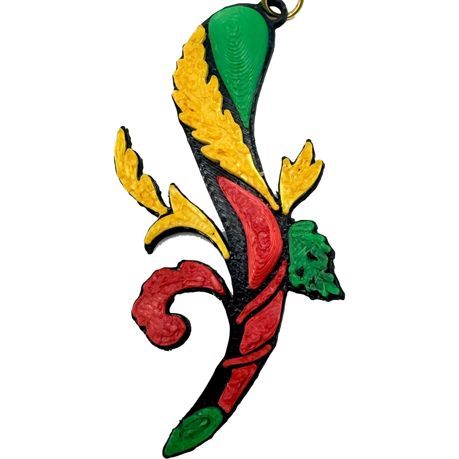 Portachiavi “Asso ’e Bastone” – Portafortuna Napoletano Pop Style - Mamma' Art