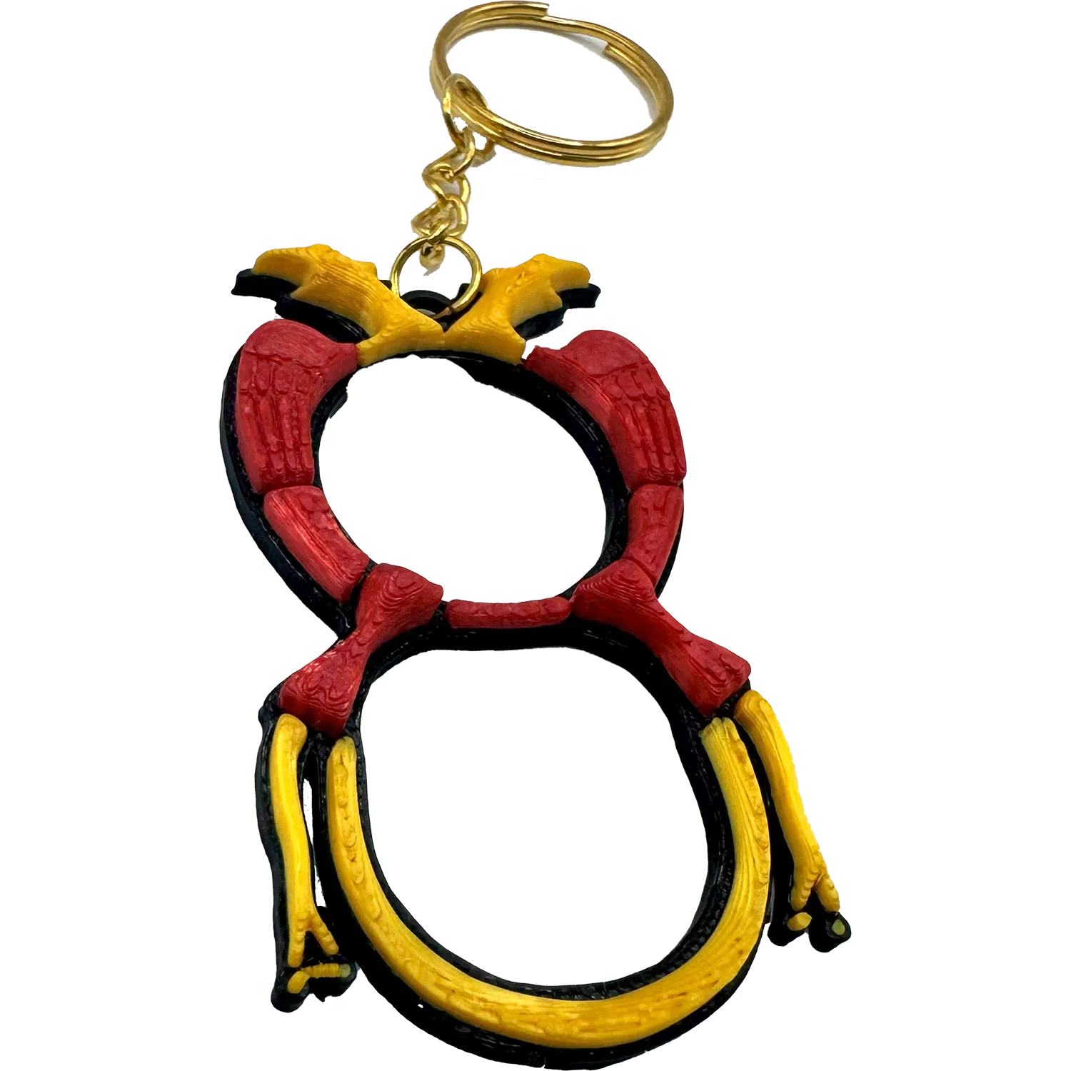 Portachiavi “Asso di Denari” – Simbolo di Fortuna e Ricchezza in Stile Napoletano - Mamma' Art