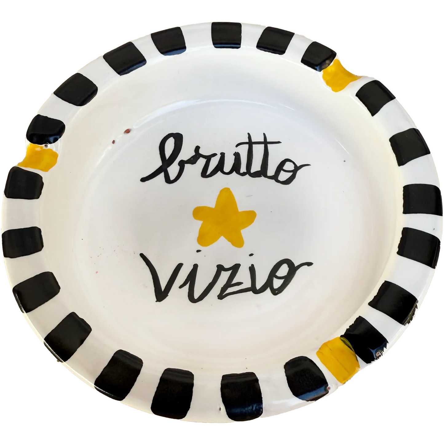 Posacenere Grande “Brutto Vizio” – Vietri con la stella (e col vizio) - Mamma' Art